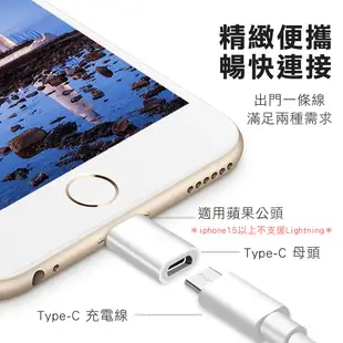 【Type-C轉Lightning轉接頭】不支援i15  轉接器 充電線 轉換器 PD快充 轉換頭 OTG