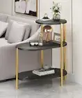 NEW Fashion 3-tier Snack Side Table,Corner Cabinet Table For Sofa Couch Bed Room