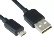 6ft USB 2.0 Type A Male to SLIM Micro-B 5-Pin Cable Nickel Plated