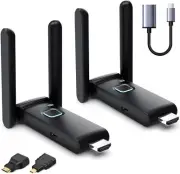 Wireless HDMI Transmitter and Receiver,HDMI Wireless Remote Adapter 165FT/2.4/5G