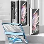 For Samsung Galaxy Z Fold 4 3 5G Phone Case Full Cover with Pen + Screen Protect