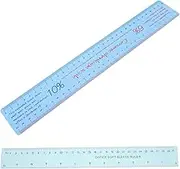 NUOBESTY 2pcs Ceramic Shrinkage Ruler Multi-Functional Measuring Tool for Accurate Clay Sculptures and Pottery Projects