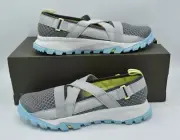 Timberland Women Size 8.5 Garrison Trail Grey Turquoise Slip On Sandals Sneakers