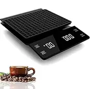 XIULIUU Digital Coffee Scale, High-Precision Drip Type Espresso Scale, 3kg/0.1g LCD Backlit Display, for Baking/Cooking/Coffee/Weight Loss