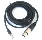 Mini XLR Female to XLR MAL Audio Microphone Patch Cable 3-pin 1-20'FT