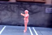 3D PRINT 1/64 figure girl claire Biohazard2 no color model fit 1:64 street