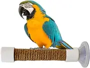 Window Perch for Birds | Mirror Parakeet Rack,Suction Cup Toy Cage Training Portable Perch for Cockatoo Macaw Parakeet Window Mirror Car Bath Use