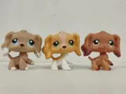 3pcs/lot Littlest Pet Shop Spaniel Cocker Dog #79#716 Animal Figures