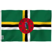 Anley Fly Breeze 3x5 Ft Dominica Flag - Dominican Flags Polyester