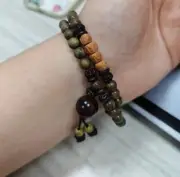 Green Sandalwood Hand String Women's Sandalwood Bodhi Multi Loop Bracelet