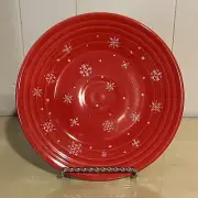 Homer Laughlin Snowflake RED Fiesta 9" Luncheon Betty Crocker Exclusive NEW