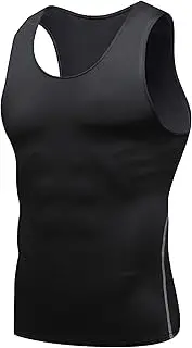 [Generic] Men's Solid Athletic Compression Tank Top Bodybuilding Gym Tight Tanks Fitness Running Muscle Sleeveless
