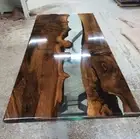 Epoxy Resin Dining Table, Kitchen Slab Table, Clear Resin Epoxy Wooden Table top
