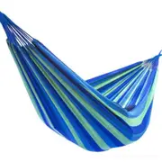 Outdoor Striped Hammock Blue 185X80cm