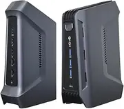 GZBOX F12 Mini PC - Core Ultra 7 165H (16C/22T up to 5GHz), 32GB DDR5, 1TB NVMe SSD, WiFi 6, Dual 2.5G LAN, Triple 4K HDMI 2.1/DP 2.1, Micro Computer for Gaming/Office (Ultra 5 125H, 64G+2TB)