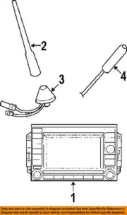 CHRYSLER OEM 07-08 Caliber Navigation System Components-Cable 4672396AD
