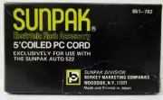 Sunpak 5' Coiled PC Cord Flash Accessory For Use With Auto 522 Flash (651-782)