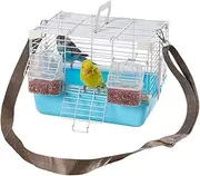 Bird Cage - budgiee Cage - Travel Carrier - Portable Carrier with Handle, Lightweight & Heavy Duty Small Pet Cages for Cockatiels Budgies Peony Birds Pearl Parakeets Outdoor Adventures Vet Visits