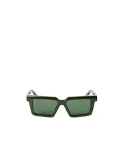 Off-White Square Frame Sunglasses 54 Green