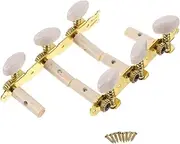 Abaodam Acoustic Guitar Tuning Pegs Elegant Gold Plated Acrylic Tuning Pegs for Guitar String Alignment Sturdy and Easy to Use