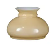 B&P Lamp® Opal Glass Shade, Buff Nu-Gold Background
