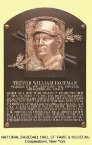Postcard Trevor Hoffman San Diego Padres Baseball Hall of Fame Cooperstown MINT