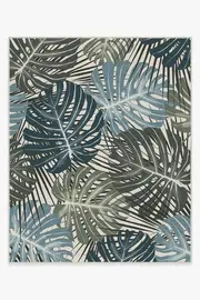 245' x 305' | Machine Washable Runner Rug | Kid & Pet Friendly | Indoor Rug | Monstera Jade Rug | Ruggable