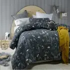 3 pc In The Woods Double Bed Comforter Coverlet Bedcover & Two Pillow Cases