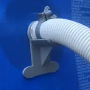 2 X Swimming Pool Pipe Holders : Grey Holds Pipes 30Mm To 37Mm Designed To Fit O