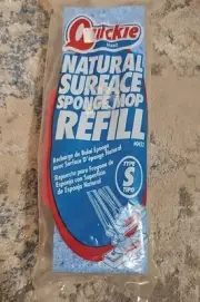 Quickie Brand Natural Surface Sponge Mop Refill 0452 Type S VTG Fits 045,048,049