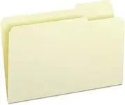 File Folders, Legal, 1/3 Cut, Third Position Tab, 11pt Stock, Manila, 100/Box SMD153C3