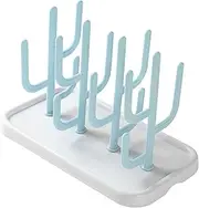 Qianly Baby Bottle Drying Rack,Drain Holder,Countertop Dryer Rack,Drying Station for Brush Cups Bottle Parts Accessories, Green