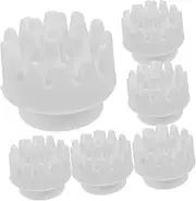 Healvian Neck Face Replacement Heads 8pcs Massage Heads Scalp Sc Hair Scalp Water Spa Massage Grey Random Style