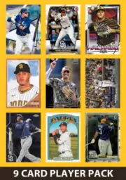 Manny Machado San Diego Padres 9 Card Player Pack 2025 2024 Topps Bowman