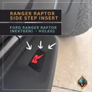 Ford Next-Gen Ranger Raptor Side Step Inserts (Holes - STD), Raptor Accessories (for: Ford)