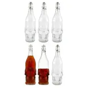 Skull Shaped Beer Bottles; Empty Qt-Size Bottles for Brewing Bottling & Decor