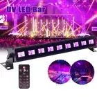 9LED UV Black Light Bar Remote DMX Strobe Wash Party Halloween Christmas Light