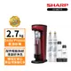 【SHARP 夏普】 CO-SM2T-R Soda Presso氣泡水機 番茄紅(2水瓶+2氣瓶)
