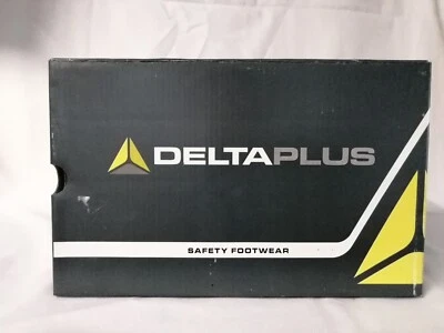 Delta Plus - White Safety Slip On Shoes/Trainers, Non slip sole Boxed Size UK 8