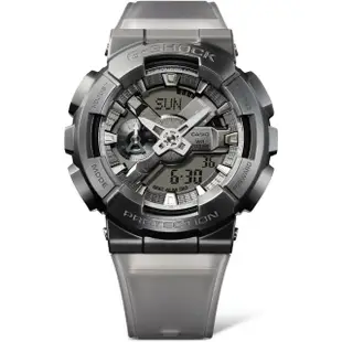 【CASIO 卡西歐】G-SHOCK午夜迷霧雙顯錶(GM-110MF-1A)