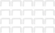 [PiercingJ] 20pcs 14G 16G Clear Bioflex Septum Rings Retainers Flexible Acrylic Nose Ring Retainer U-Shaped Piercing Hider Body Jewelry