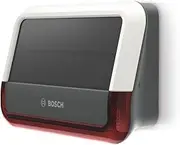 Bosch Smart Home Outdoor Siren, Wireless Alarm System, Warns by 3-Fold Alarm Audible, Visible and Via Push Notification White