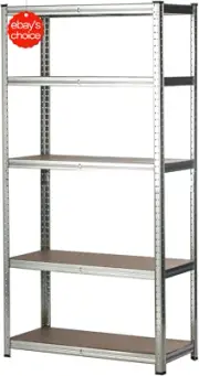 5-Tier Garage Shelving Heavy Duty Steel Storage Rack Warehouse Pallet Rack sss