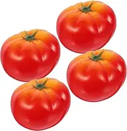 ERINGOGO 4Pcs Realistic Artificial Foam Tomatoes Lifelike Vegetable Props for Shop Window Decor Educational Preschool Activities and Home Decoration Imitation Tomato Models