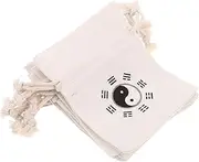 TOGEVAL 10pcs Skipping Rope Storage Bags Linen Party Favor Bag Wedding Favor Pouches Coin Change Bag Linen Jewelry Cases Drawstring Jewelry Bag Jewelry Present Pouch Fabric