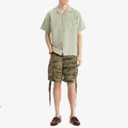 Maharishi Tiger Camo Loose Cargo Shorts
