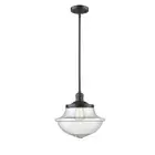 Innovations 201S LG Oxford 12" LED Mini, Bronze/Seed School - 201S-OB-G544-LED