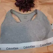 CALVIN KLEIN LOGO LASERBOND Cotton Plus Unlined Bralette QF5116 Size 1X nwt $30
