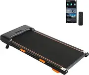 JOYEEDOM Walking Pad Treadmill,Under Desk Electric Treadmill for Home,Compact Portable Mini Running Walking Machine with APP Remote Control,Low-Noise/Shock Absorption/Incline/LED Display