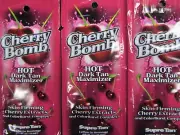100 PACK SUPRE CHERRY BOMB HOT TINGLE DARK TAN MAXIMIZER TANNING LOTION